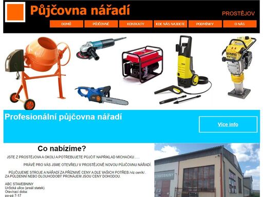 půjčovna nářadí prostejov