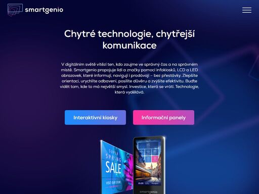 vstupte do světa multimediální komunikace. využijte všechny možnosti digitálních řešení a získejte kontrolu nad komunikovaným obsahem.