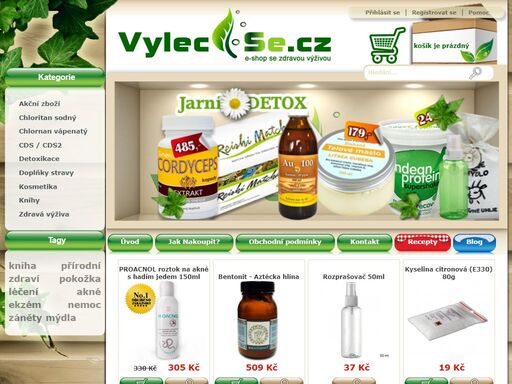 internetový obchod se zdravou výživou.