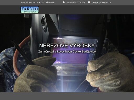 zámečnictví a kovovýroba faryjo s.r.o. - výroba a montáž pergol, zábradlí, schodišť, plotů, vrat, ocelových konstrukcí, nerezových výrobků atd.