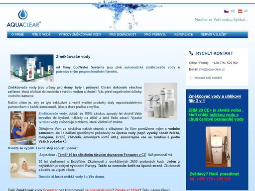 změkčovače vody změkčovač ecowater, filtry vody, tvrdá voda, vodní kámen, změkčení vody, 


změkčovače vody
od firmy ecowater systems jsou plně automatické změkčovače vody s patentovaným proporcionálním řízením. 


změkčovače vody jsou určeny pro domy, byty i průmysl. chrání dokonale všechna zařízení,...