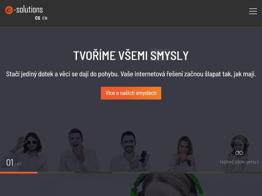 tvoříme všemi smysly.  stačí jediný dotek a věci se dají do pohybu. vaše internetová řešení začnou šlapat tak, jak mají.