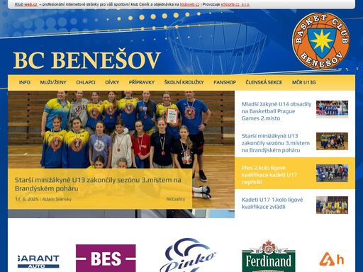 klubový web bc benešov