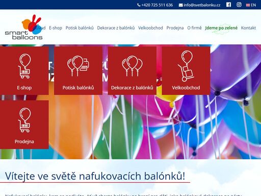 nafukovací balónky, kam se podíváte. ať už chcete balónky na hraní pro děti, balónkové dekorace na párty, nebo balónky s potiskem pro reklamní účely. jsme velkoobchodní prodejci, dodáváme za velkoobchodní i maloobchodní ceny. navštivte náš e-shop a vyberte si z široké nabídky nafukovací balónky a další zboží.