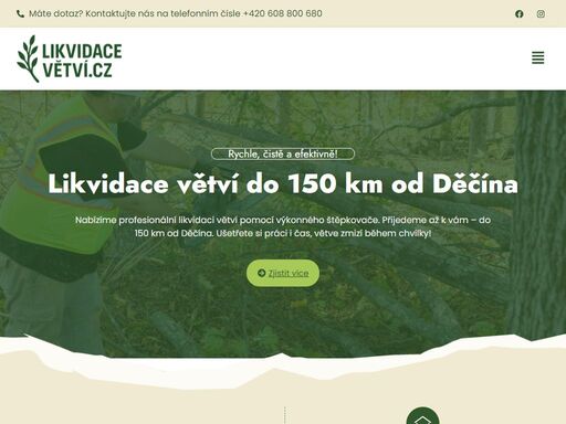 profesionální likvidace větví včetně štěpkování a odvozu v děčíně a okolí. rychlé, spolehlivé a cenově dostupné řešení pro vaši zahradu.