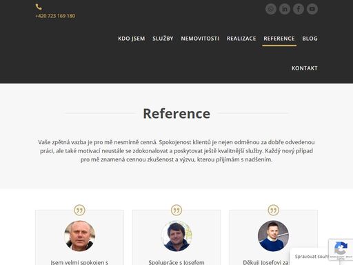 pokud bych měl úvodem vyzdvihnout jednu věc, která mě opravdu definuje, tak je to nejen profesionální, ale hlavně lidský přístup. uvědomuji si, že ne vždy je prodej, nákup, či pronájem nemovitosti pro klienta jednoduchou záležitostí.