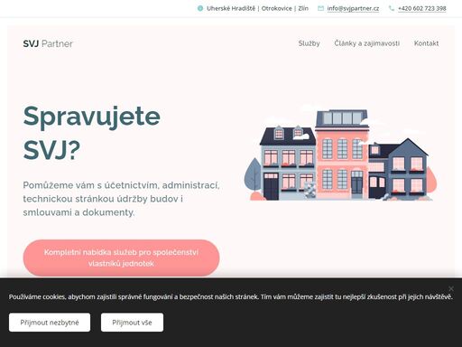 pomůžeme vám s účetnictvím, administrací, technickou stránkou údržby budov i smlouvami a dokumenty.