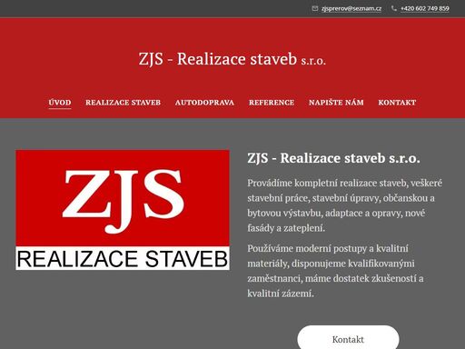 zjs - realizace staveb s.r.o. přerov