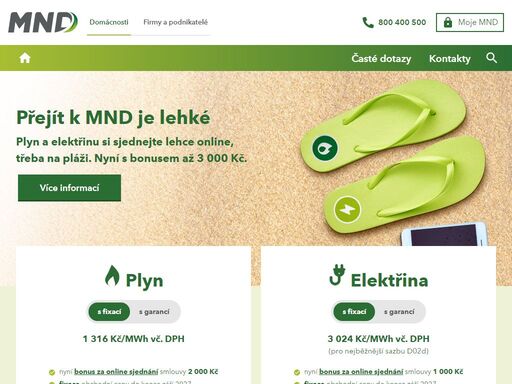 získejte elektřinu a plyn výhodně od stabilního a férového dodavatele energií. spočítejte si cenu v naší kalkulačce a přejděte k mnd jednoduše online.