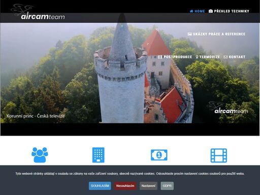 letecké natáčení, filmování a focení dronem. letecké natáčení a letecké práce dronem od aircam team.