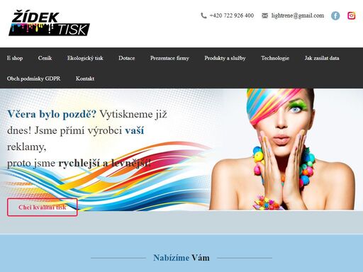 s tiskem máme téměř 20 let zkušeností. nyní má naše firma 10 strojů a 14 zaměstnanců. dokážeme potisknout cokoliv v top kvalitě. najdete nás kravaře , ostrava