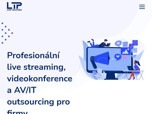 profesionální live streaming, videokonference a av/it outsourcing pro vaše firemní akce. zajistíme fullhd/4k přenosy, postprodukci a marketingové služby na míru.