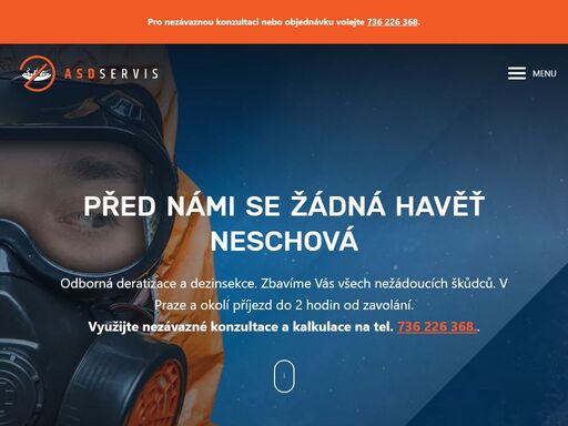 jsme specialisté na ddd služby v praze a okolí. deratizace, dezinsekce, dezinfekce a vyklízení. objednávky a konzultace na 736 226 368.