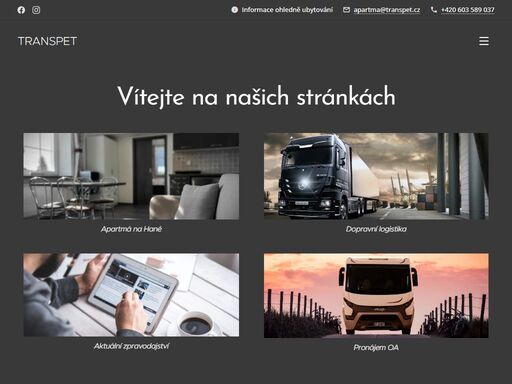 dopravní logistika, ubytování