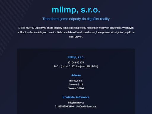 transformujele nápady do digitální reality