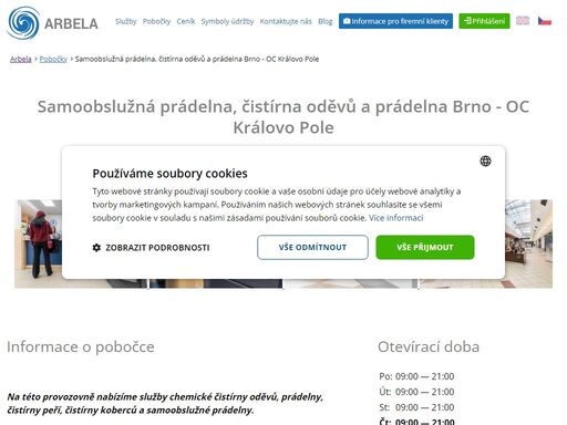 arbela - profesionální prádelna a čistírna oděvů