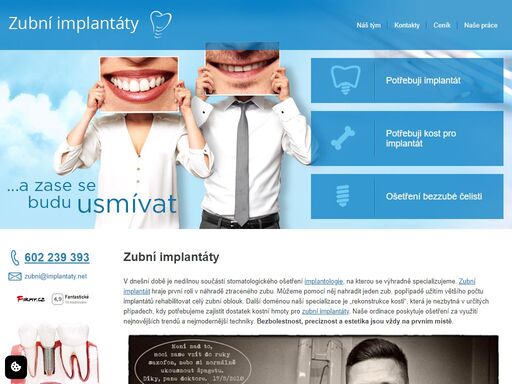 poskytujeme komplexní stomatologickou péči využitím nejnovějších poznatků a moderní techniky. součásti stomatologického ošetření je implantologie, naše specializace.