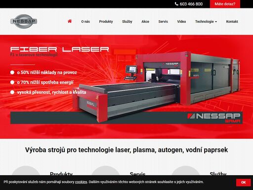 společnost řízené stroje s.r.o. je předním českým výrobcem cnc řezacích strojů nessap.