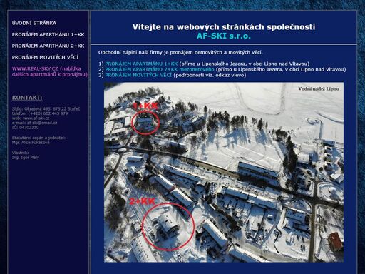 webové stránky společnosti af-ski s.r.o.