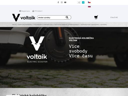 skládací elektrické koloběžky voltaik