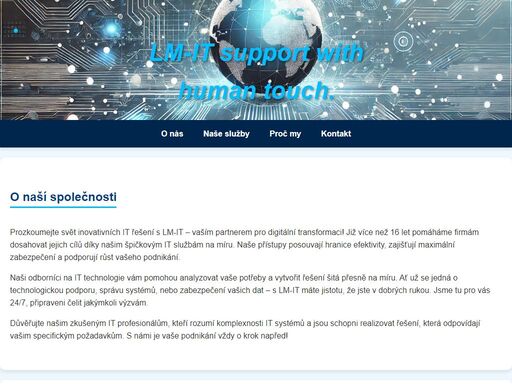 lm-it - profesionální it řešení pro firmy všech velikostí. nabízíme it podporu, zabezpečení, vzdělávání a řešení na míru. kontaktujte nás pro více informací.