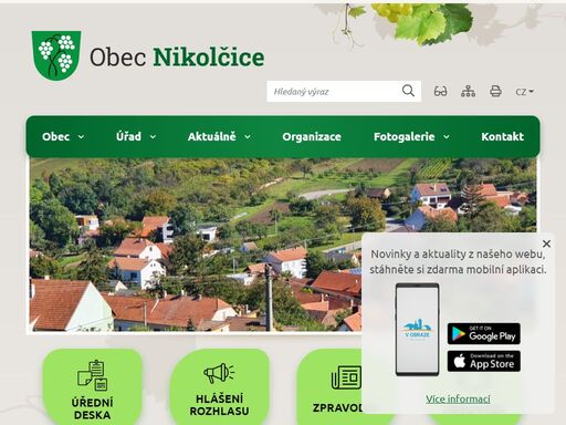 oficiální stránky obce