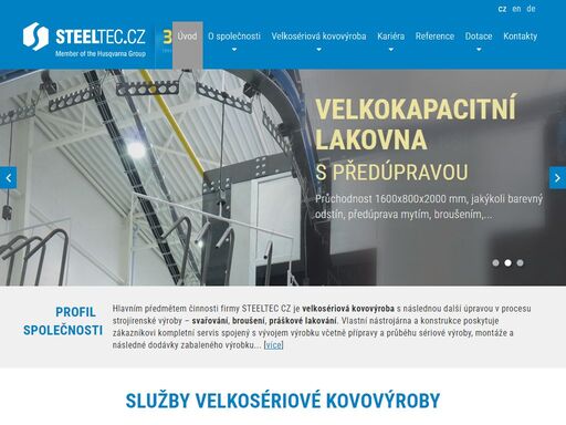 steeltec cz nabízí služby velkosériové kovovýroby ve strojírenství