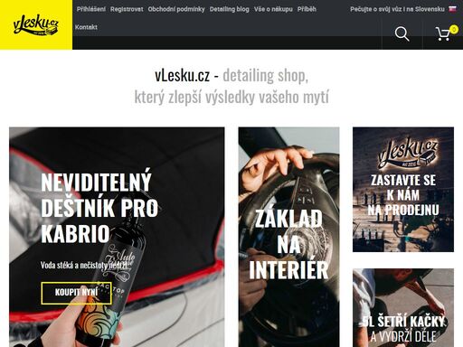 špičkový detailing shop a vše pro detailing vlesku.cz. udržujte svého plechového miláčka v perfektním stavu i po letech společných dobrodružství.
