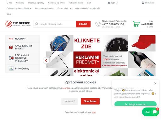zákazníkovi nabízíme široký výběr kancelářských potřeb s možností vlastního potisku, drogerii, školní potřeby a mnoho dalšího.