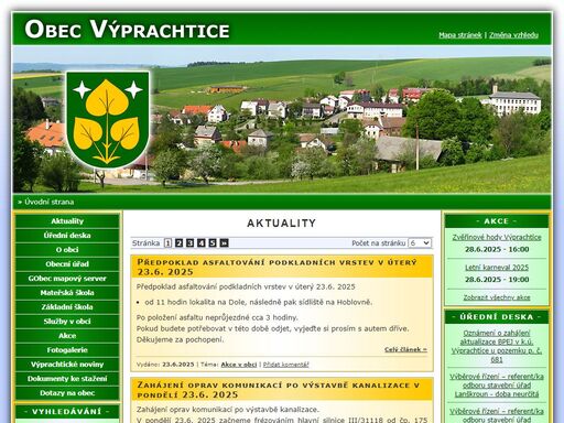 obec výprachtice - oficiální stránky obce.