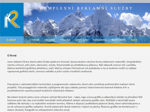 reklamní agentura k2reklama - tisk propagačních materiálu, potisk reklaních předmětů, tvorba kompletních webových stránek