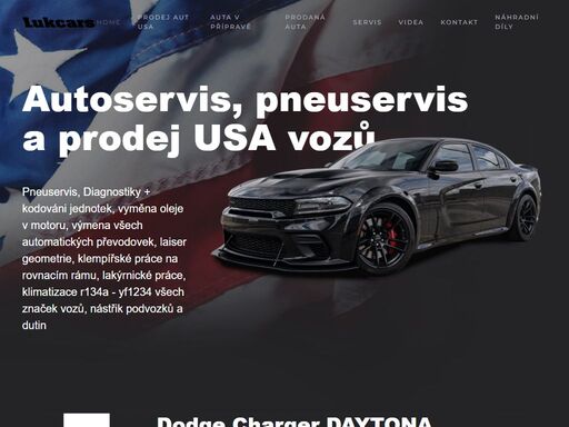 lukcars, servis automobilů, specializace usa vozy + drobné opravy eu automobilů, dovážíme a opravujeme americké automobily