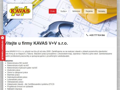 kavas v+v s.r.o.
slapy