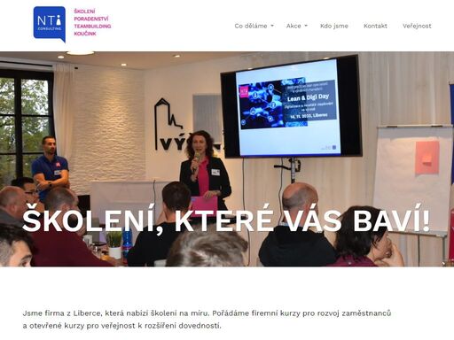 rozvíjejte manažerské, komunikační a soft skills dovednosti na našich kurzech v nti consulting. nabízíme firemní vzdělávání, otevřené kurzy i teambuilding.
