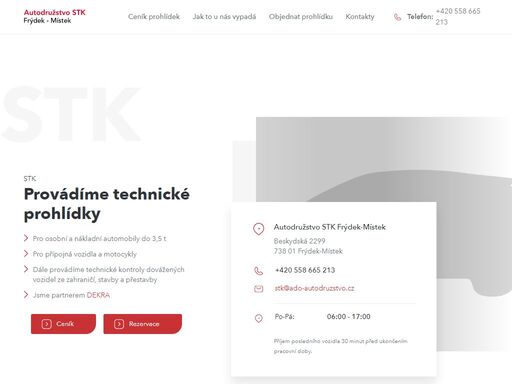 provádíme stk prohlídky pro osobní i nákladní automobily do 3,5t.