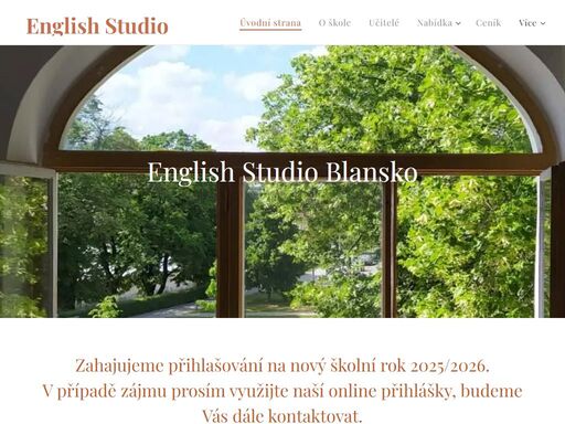 vítejte v novém školním roce 2024/2025. v případě zájmu prosím využijte naší online přihlášky, budeme vás dále kontaktovat.