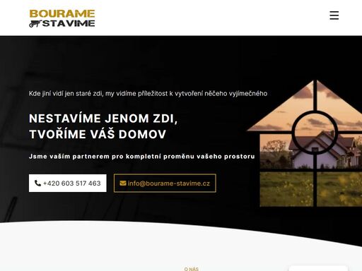 komplexní služby v oblasti bouracích, stavebních a rekonstrukčních prací