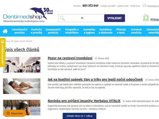online prodej zdravotnických potřeb