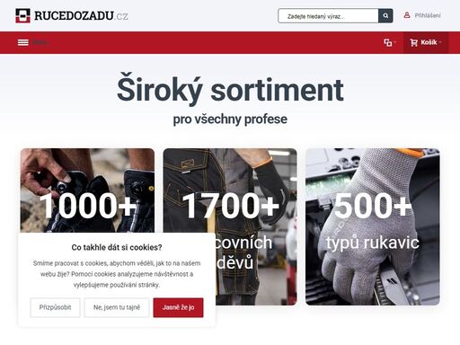 internetový obchod prodávající pracovních oděvy, pracovní obuv, pracovní rukavice a ochranné pracovní pomůcky. individuální nabídky pro firemní zákazníky a velkoodběratele.