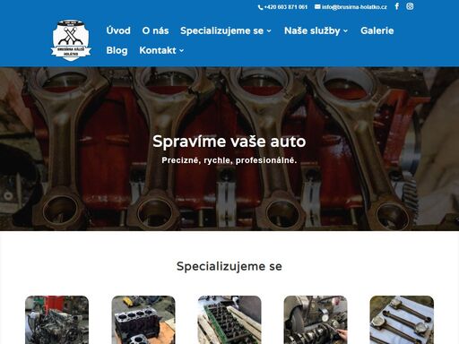 opravujeme písty, klikové hřídele, ojnice. brousíme bloky a hlavy motoru. renovujeme co jde renovovat, co nejde,nahradíme novým.