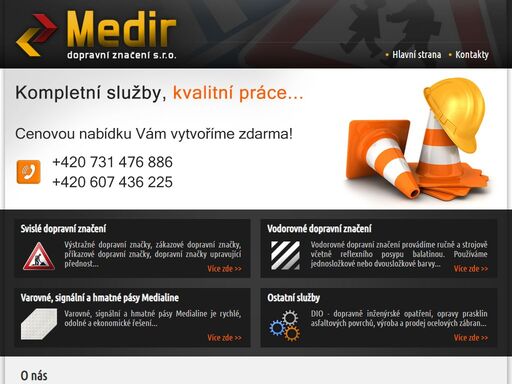 medir dopravní značení s.r.o. se specializuje na svislé a dopravní značení. dále nabízíme prodej a pronájem dopravního značení.
