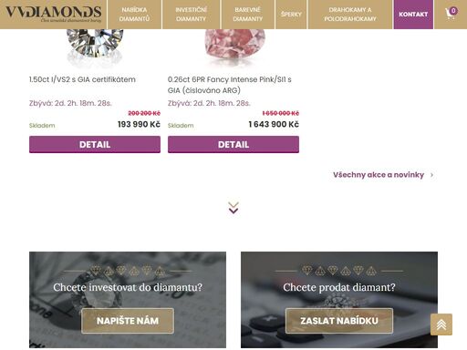 objevte přes 1000 přírodních diamantů skladem v naší nabídce. ? certifikovaná kvalita, různé parametry a velikosti. vyberte svůj vysněný diamant ještě dnes!