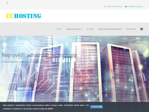 webhosting eu-hosting nabízí webhosting a registraci domén pro vaše projekty. webhosting pro náročné.