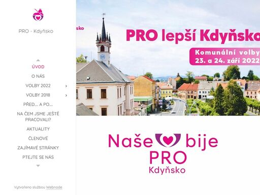 jsme hnutí nezávislých, skupina občanů kdyně a jejích spádových obcí, kteří se chtějí spolupodílet na rozvoji kdyňska a mají chuť aktivně pracovat na jeho dalším posunu vpřed.