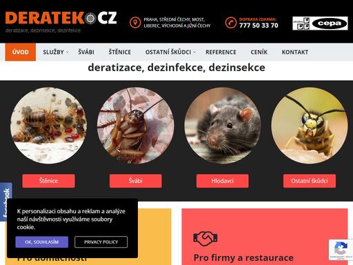 deratizace, dezinfekce, dezinsekce. provádíme hubení hmyzu a hlodavců, likvidace vosích hnízd či ochrannou dezinfekci - byty, provozovny.