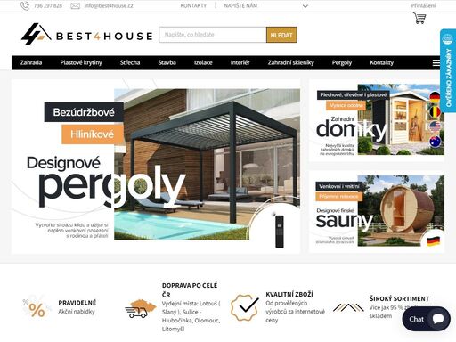 v našem e-shopu best4house.cz najdete prémiové výrobky pro váš dům,  zahradu i stavbu, od střechy až po spodní stavbu?? nakupujte od prověřených výrobců. doprava po celé čr.