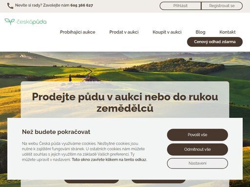nakupte nebo prodejte půdu v aukci nebo napřímo skrz náš aukční portál. jsme hospodařící zemědělci, máme přes 15 let zkušeností a váš pozemek zdarma naceníme.