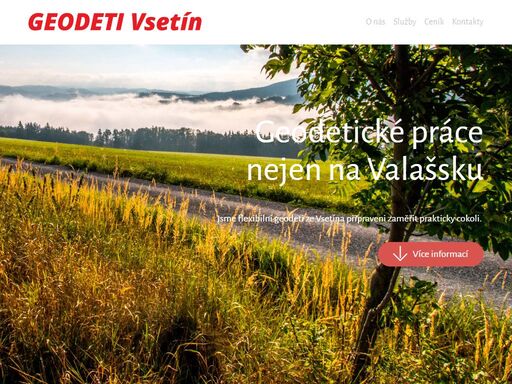 jsme fexibilní geodeti ze vsetína připraveni zaměřit prakticky cokoli. nabízíme vám komplexní služby v oboru geodezie.

			  naší hlavní pracovní náplní jsou geodetické práce pro katastr nemovitostí, práce v inženýrské geodezii nebo práce pro pozemkové úpravy. nabízíme vám také poradenskou a konzultační činnost.
