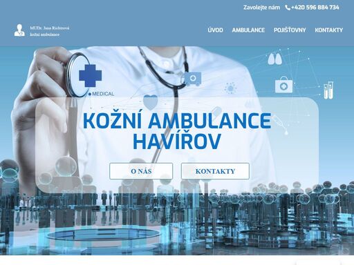 mudr. jana richtrová poskytuje léčebnou a preventivní péči v oboru dermatologie pro děti a dospělé, konzultace a zákroky v oblasti dermatovenerologie. kožní ambulance havířov.