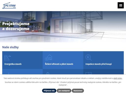 komplexní řešení v pozemním stavitelství. pz stav s.r.o. – projekty, statika, energetika, stavební dozor a více. spolehlivý partner pro vaše stavby!